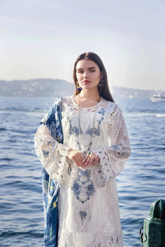 Off White Chikankari Lawn Suit