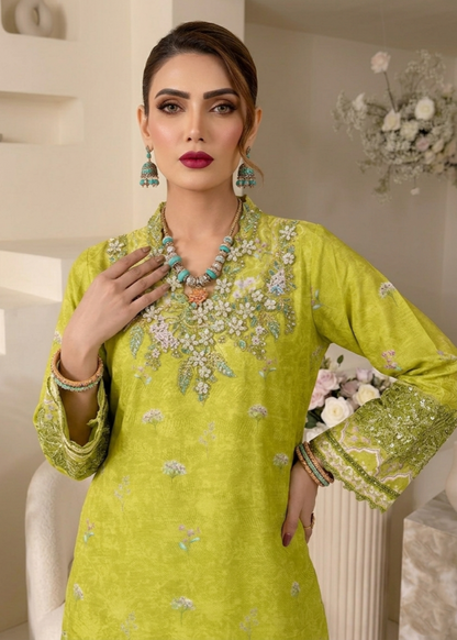 Olive Green Festive Wear Raw Silk Pakistani Suit Online in Dubai UAE Abudhabi Ajman Sharjah