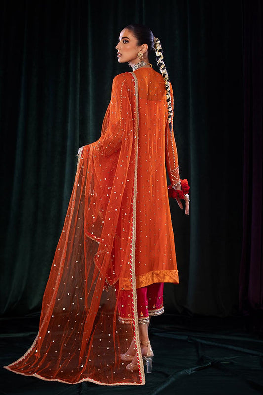 Handmade Pure Chiffon Designer Suit with Chiffon Dupatta Size 36