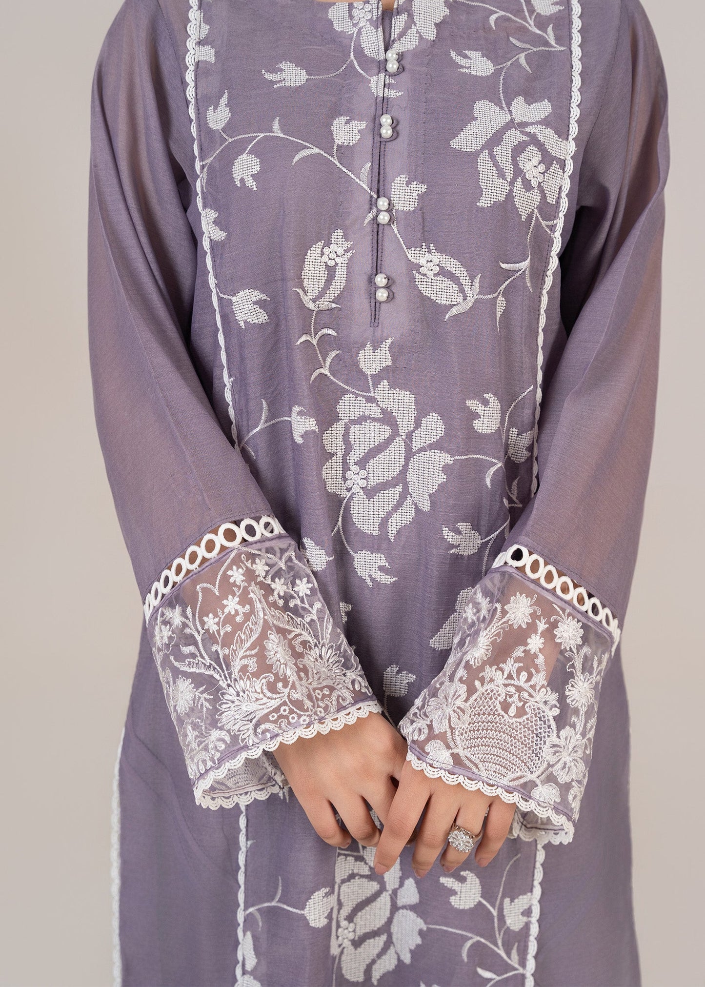 Organza Dupatta Purple Festive Suit Online in Sri Lanka India Australia