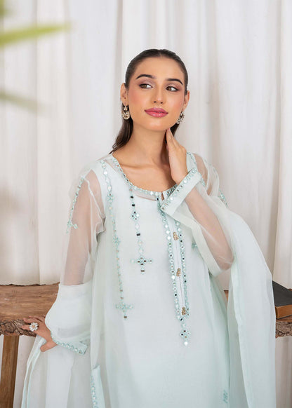 Organza Long Kurta with Raw Silk Trouser Online in Sri Lanka India Australia