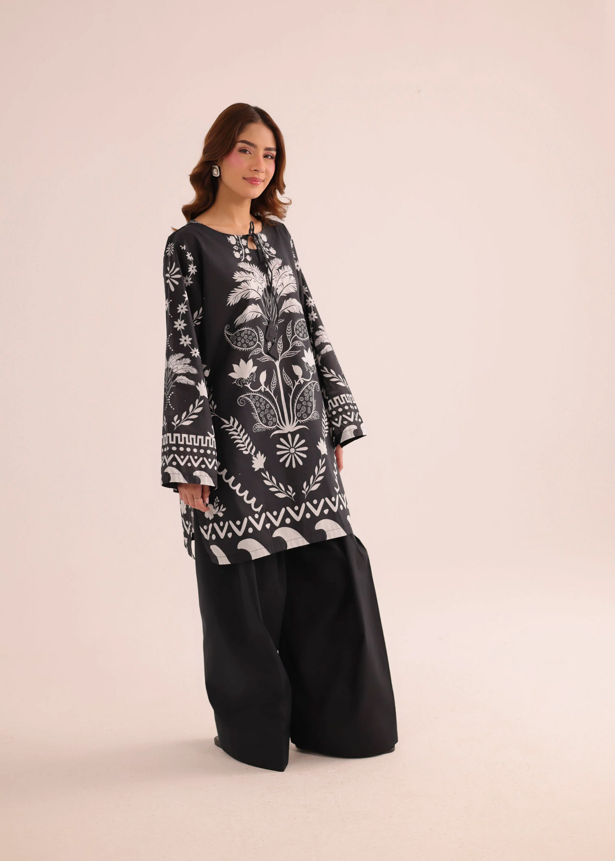 Pakistani Black Digital Lawn Dress Online in UK USA Canada