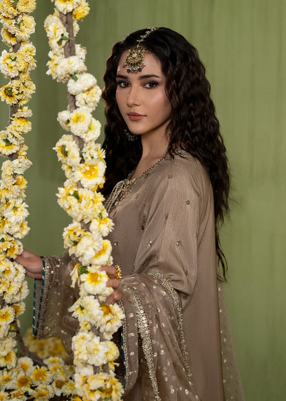Pakistani Brown Raw Silk Kurta Pajama Online in KSA Riyadh Saudi Arabia Oman Bahrain Qatar