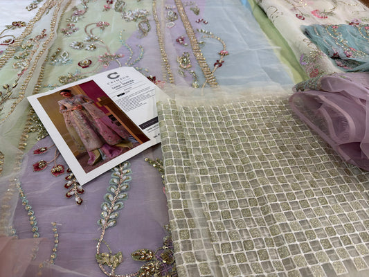 Pakistani Chiffon Suit for Women Online in KSA Riyadh Saudi Arabia Oman Bahrain Qatar