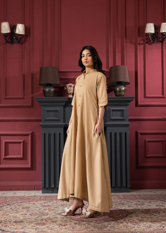 Pakistani Daily Wear Beige Kurta Pajama Online in KSA Riyadh Saudi Arabia Oman Bahrain Qatar