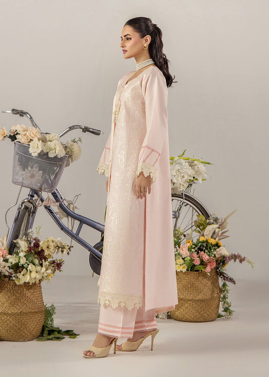 Pakistani Designer Baby Pink Lawn Suit Online in KSA Riyadh Saudi Arabia Oman Bahrain Qatar
