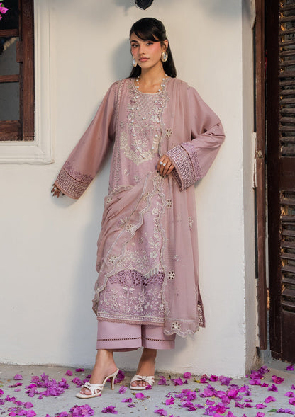 Pakistani Designer Baby Pink Lawn Suit Online in UK USA Canada