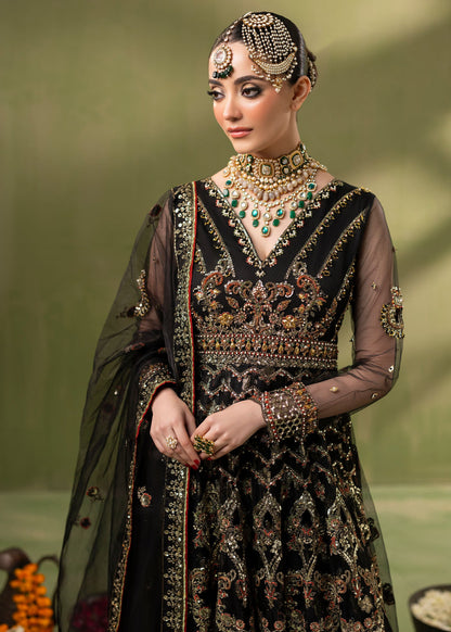 Pakistani Designer Black Net Salwar Kameez Online in KSA Riyadh Saudi Arabia Oman Bahrain Qatar