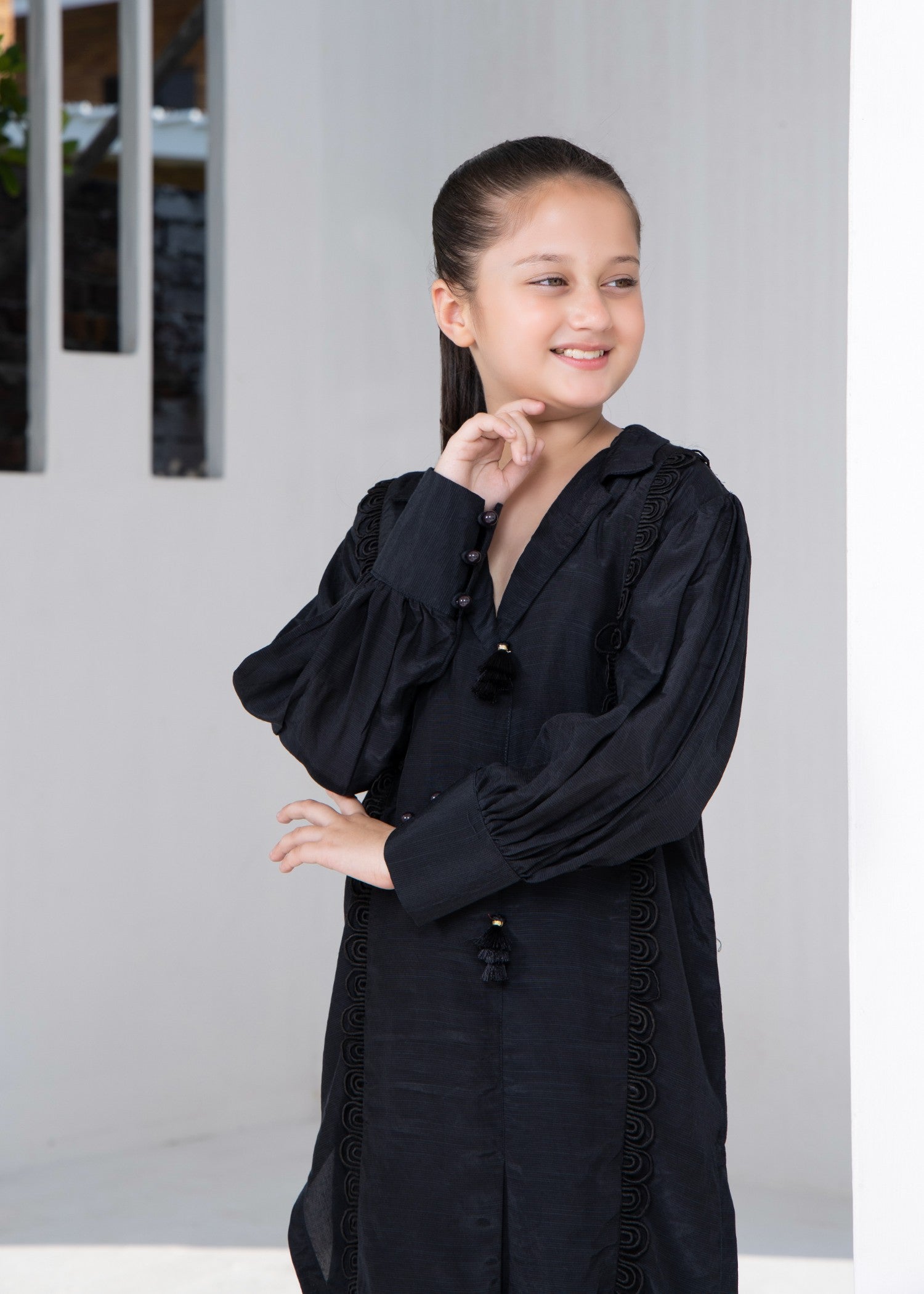 Pakistani Designer Black Raw Silk Suit Online in KSA Riyadh Saudi Arabia Oman Bahrain Qatar