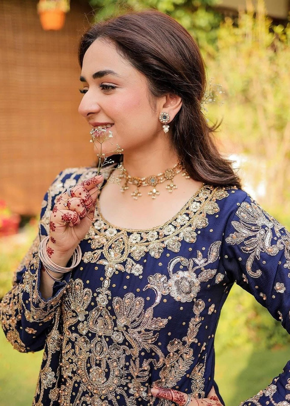 Pakistani Designer Blue Chiffon Salwar Kameez Online in KSA Riyadh Saudi Arabia Oman Bahrain Qatar