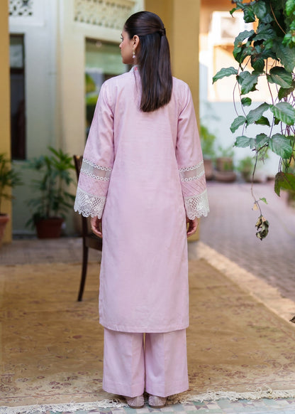 Pakistani Designer Blush Pink Embroidered Suit Online in KSA Riyadh Saudi Arabia Oman Bahrain Qatar