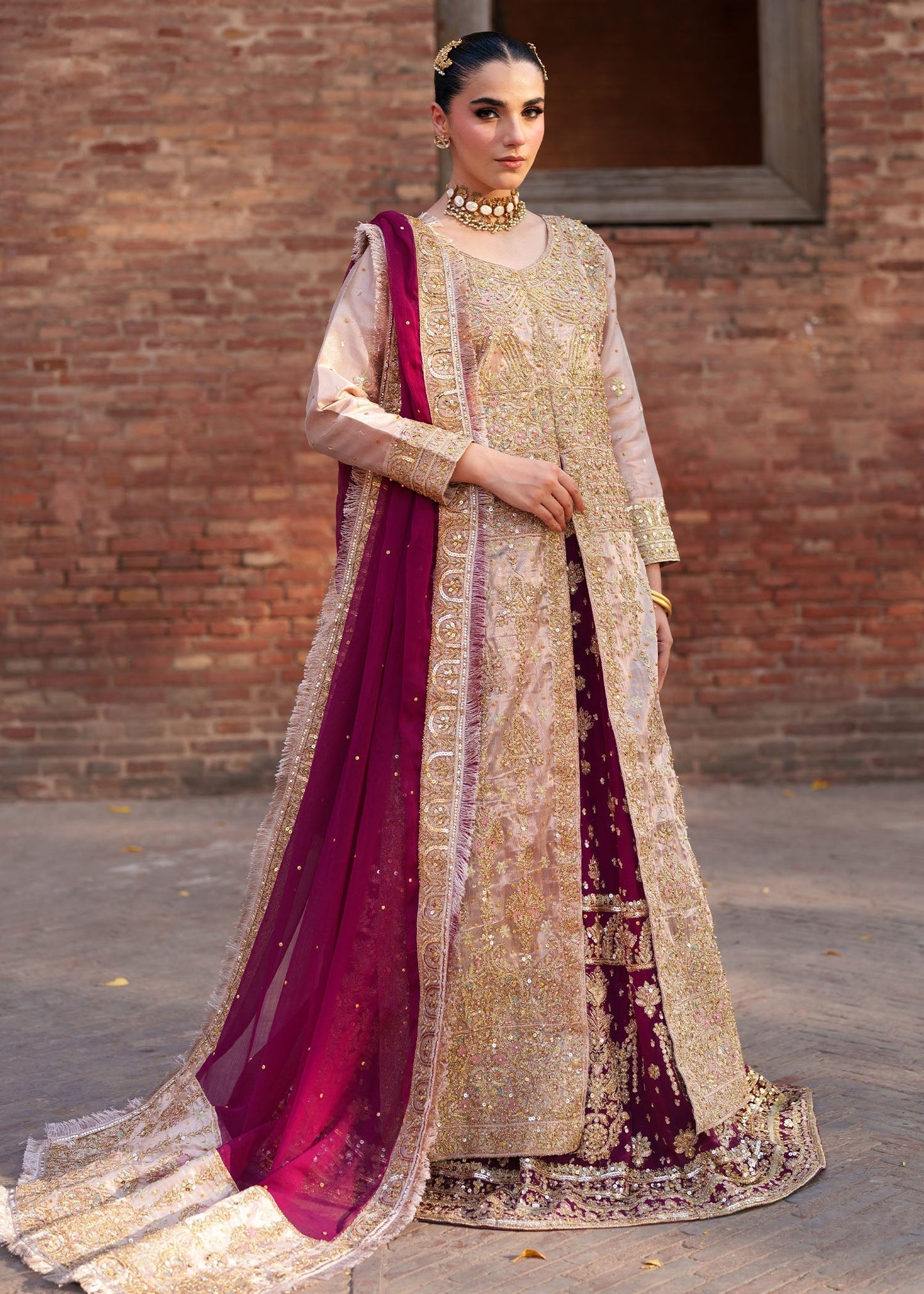 Pakistani Designer Blush Pink Net Partywear Suit Online in KSA Riyadh Saudi Arabia Oman Bahrain Qatar