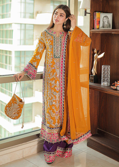 Pakistani Designer Embroidered Chiffon Salwar Kameez Online in KSA Riyadh Saudi Arabia Oman Bahrain Qatar