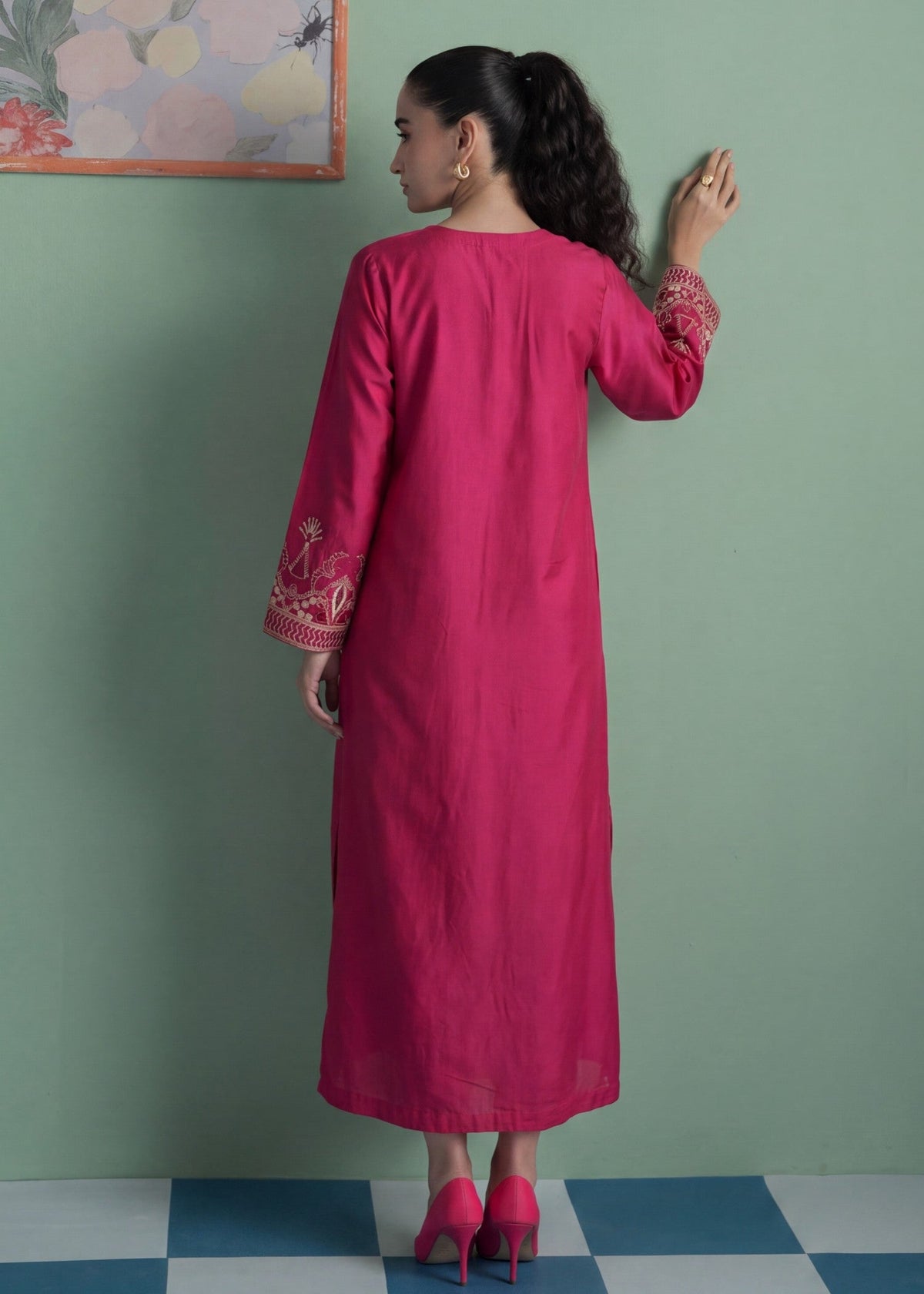 Pakistani Designer Folly Lawn Kaftan Online in KSA Riyadh Saudi Arabia Oman Bahrain Qatar