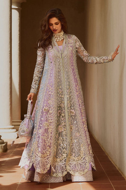 Pakistani Designer Hand Embellished Organza Dress Material Online in Sri Lanka India Australia