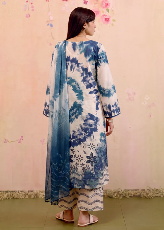 Pakistani Designer Ivory Lawn Salwar Kameez Online in KSA Riyadh Saudi Arabia Oman Bahrain Qatar