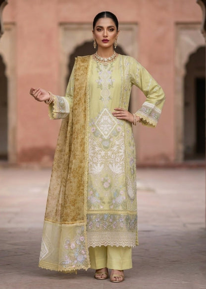 Pakistani Designer Lemon Lawn Salwar Kameez Online in KSA Riyadh Saudi Arabia Oman Bahrain Qatar