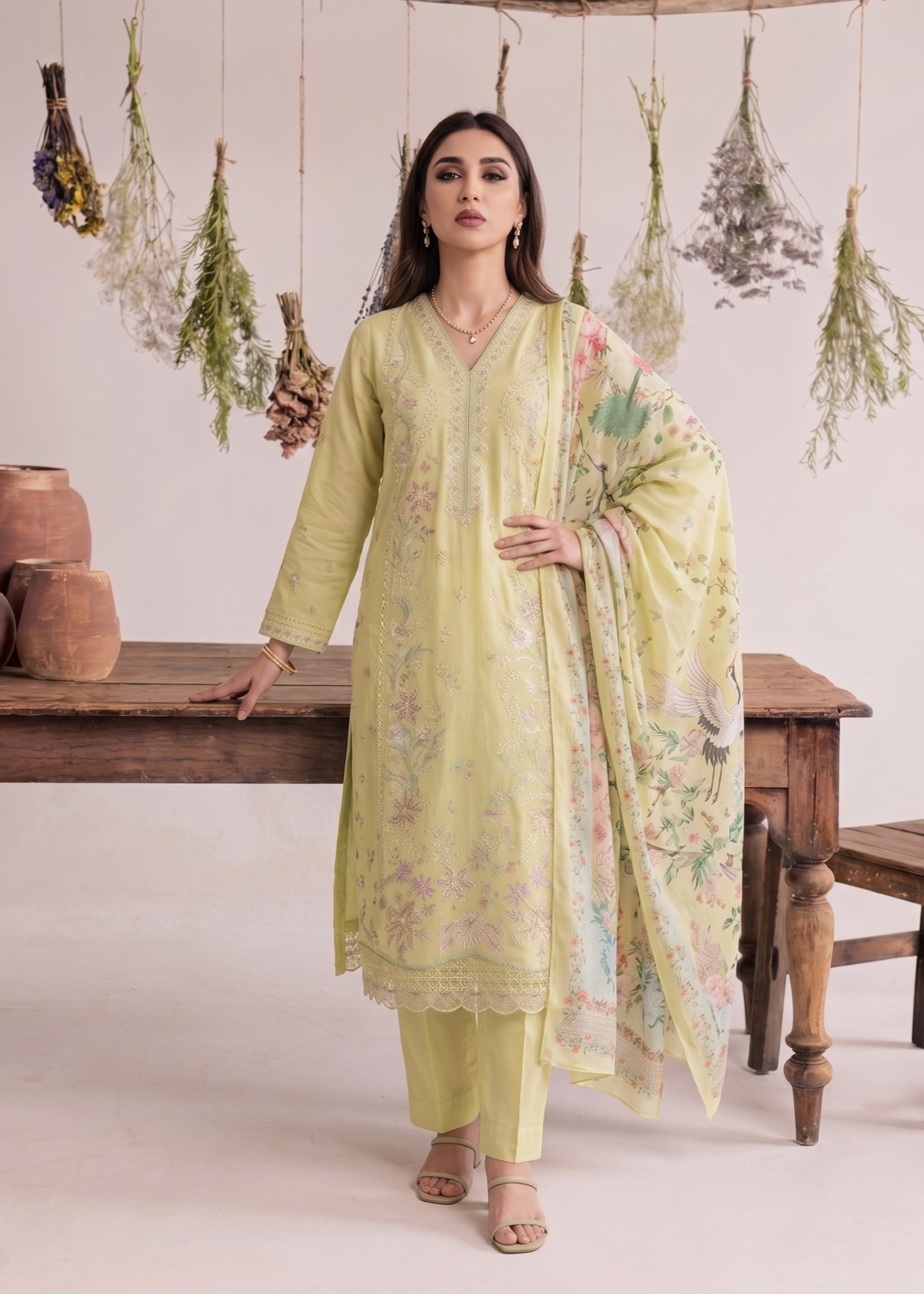 Pakistani Designer Lemon Lawn Salwar Kameez Online in KSA Riyadh Saudi Arabia Oman Bahrain Qatar