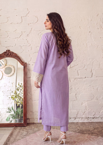 Pakistani Designer Lilac Lawn Salwar Kameez Online in KSA Riyadh Saudi Arabia Oman Bahrain Qatar