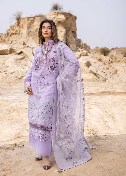 Pakistani Designer Lilac Raw Silk Salwar Kameez Online in KSA Riyadh Saudi Arabia Oman Bahrain Qatar