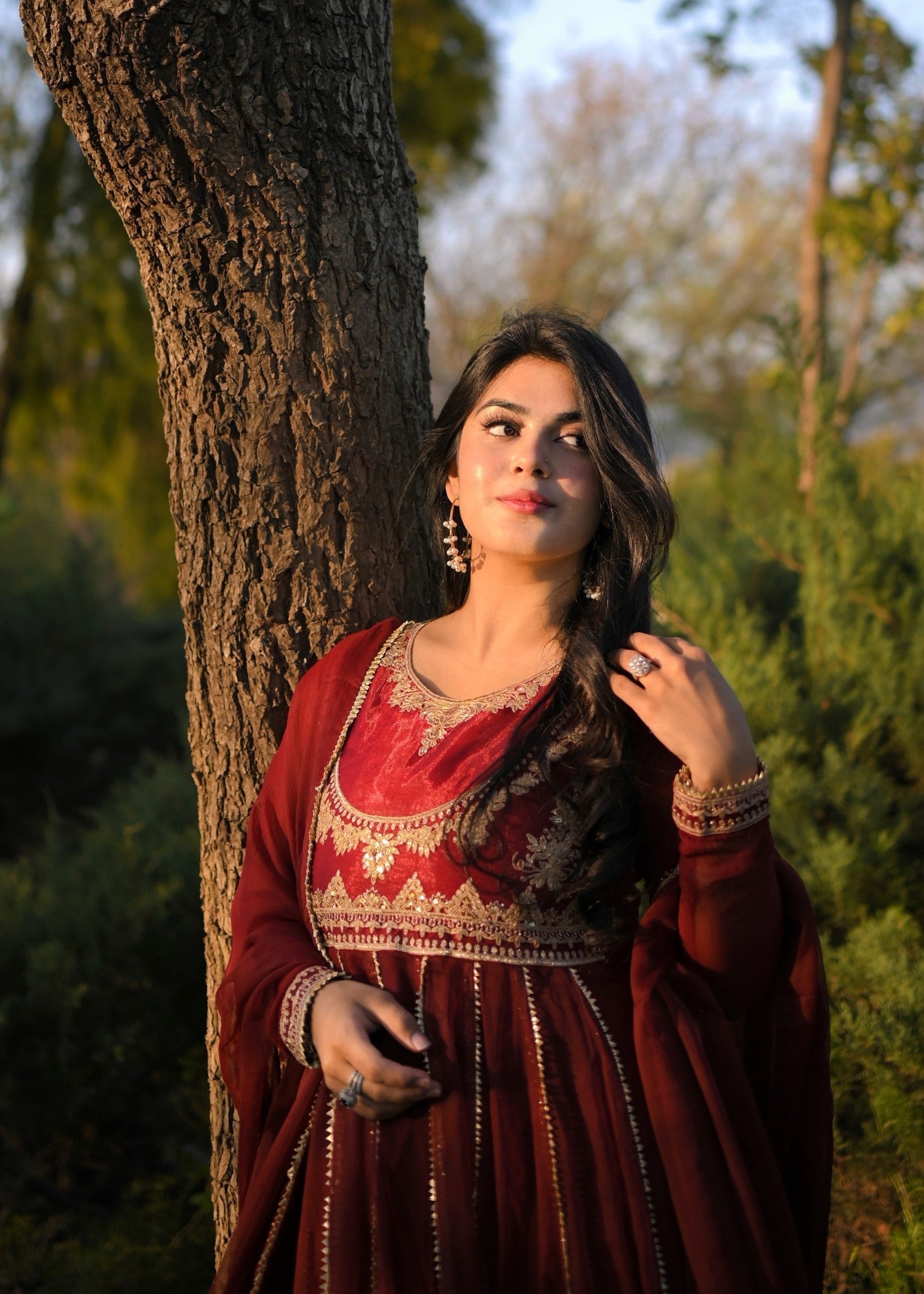 Pakistani Designer Maroon Chiffon Salwar Kameez Online in KSA Riyadh Saudi Arabia Oman Bahrain Qatar