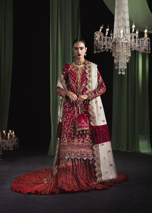 Pakistani Designer Maroon Tussar Silk Salwar Kameez Online in KSA Riyadh Saudi Arabia Oman Bahrain Qatar