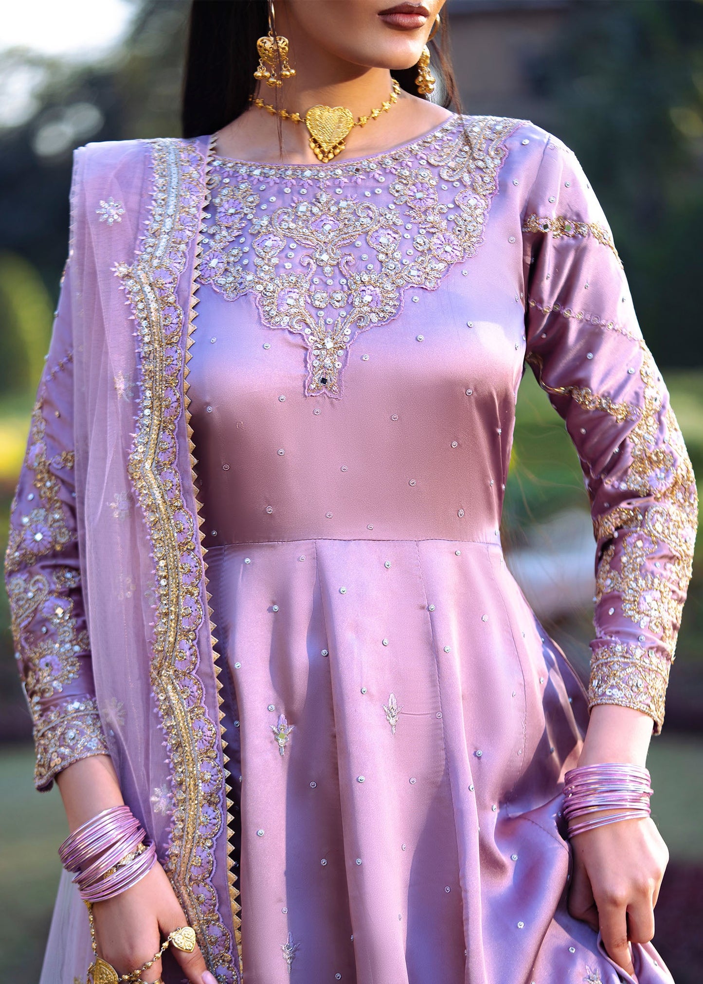 Pakistani Designer Mauve Charmuse Salwar Kameez Online in KSA Riyadh Saudi Arabia Oman Bahrain Qatar