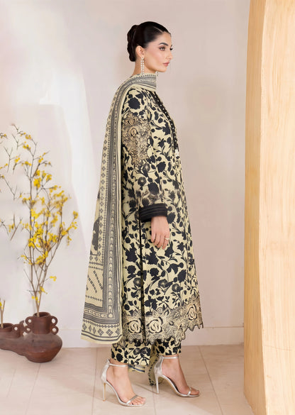 Pakistani Designer Multi Embroidered Lawn Suit Online in KSA Riyadh Saudi Arabia Oman Bahrain Qatar