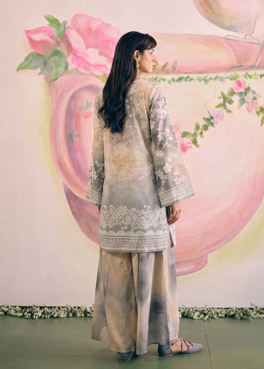 Pakistani Designer Multi Lawn Sharara Suit Online in KSA Riyadh Saudi Arabia Oman Bahrain Qatar