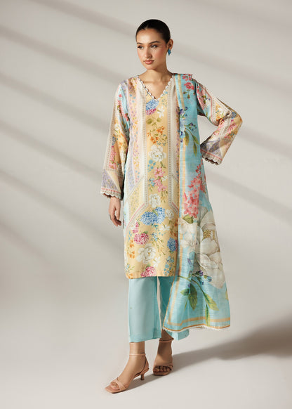 Pakistani Designer Multi Printed Lawn Salwar Kameez Online in KSA Riyadh Saudi Arabia Oman Bahrain Qatar