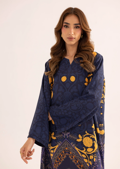 Pakistani Designer Navy Kaftan Online in KSA Riyadh Saudi Arabia Oman Bahrain Qatar