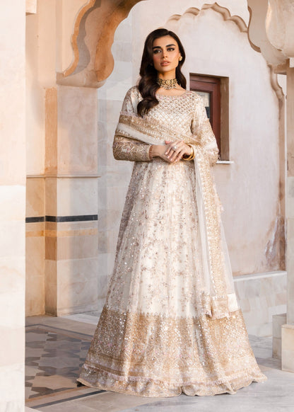 Pakistani Designer Net Pishwas Suit Online in Dubai DXB UAE Abudhabi Meena Bazaar