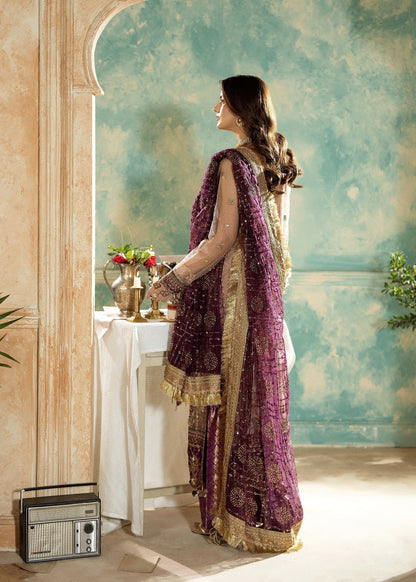 Pakistani Designer Peach Net Salwar Kameez Online in KSA Riyadh Saudi Arabia Oman Bahrain Qatar