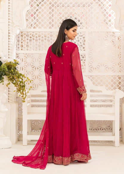 Pakistani Designer Pink Chiffon Salwar Kameez Online in KSA Riyadh Saudi Arabia Oman Bahrain Qatar