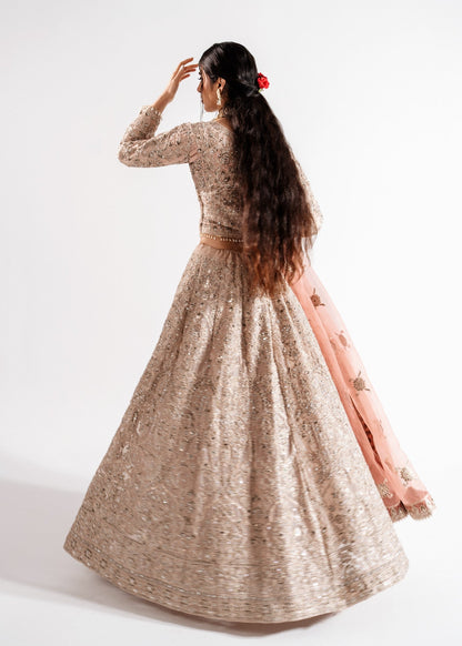 Pakistani Designer Pink Chiffon Wedding Outfit Online in KSA Riyadh Saudi Arabia Oman Bahrain Qatar