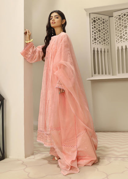 Pakistani Designer Pink Embroidered Cotton Salwar Kameez Online in KSA Riyadh Saudi Arabia Oman Bahrain Qatar