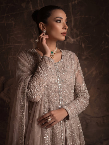 Pakistani Designer Pink Organza Salwar Kameez Online in KSA Riyadh Saudi Arabia Oman Bahrain Qatar