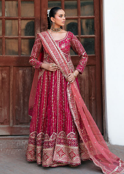 Pakistani Designer Pink Organza Suit Online in UK USA Canada