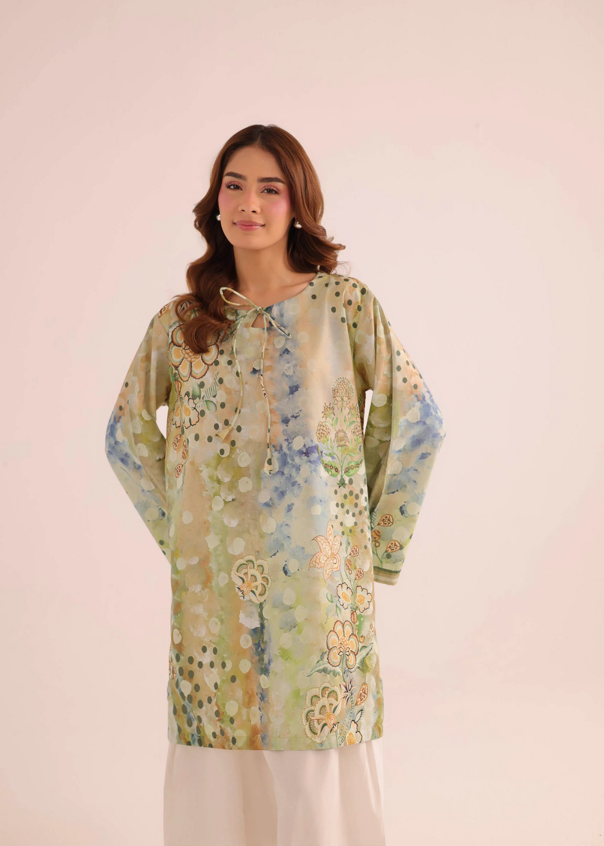 Pakistani Designer Pistachio Green Lawn Dress Online in KSA Riyadh Saudi Arabia Oman Bahrain Qatar