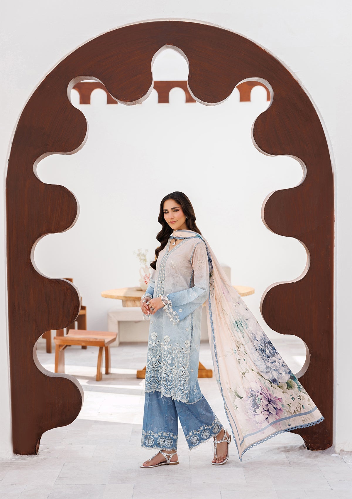 Pakistani Designer Printed Lawn Suit Online in Sri Lanka India Australia