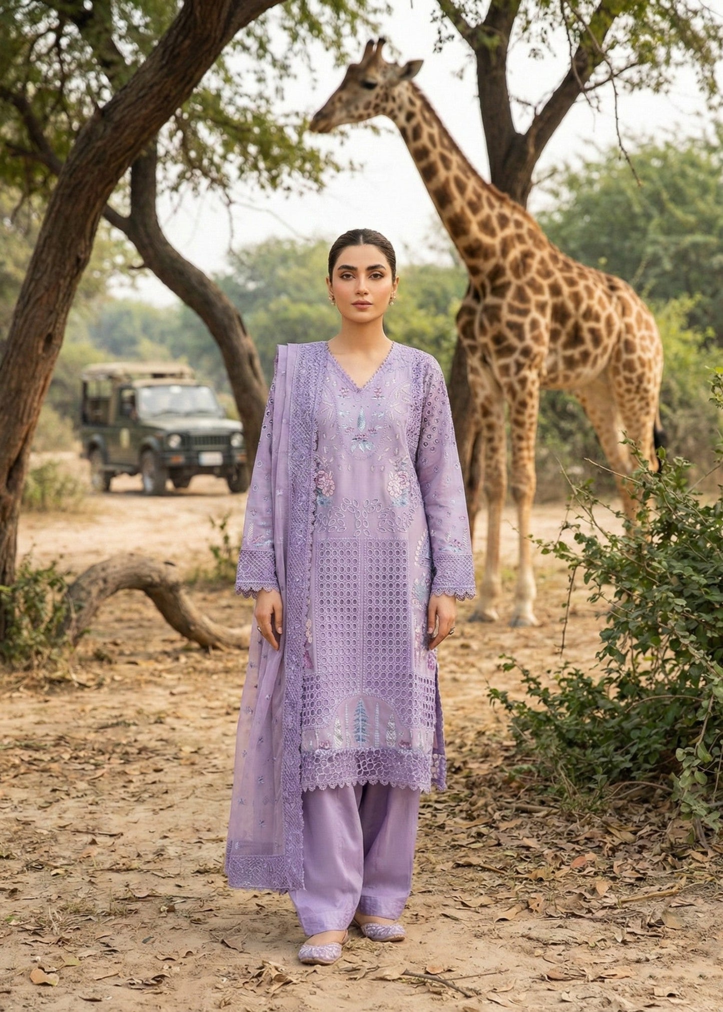 Pakistani Designer Purple Ash Embroidered Lawn Suit Online in KSA Riyadh Saudi Arabia Oman Bahrain Qatar