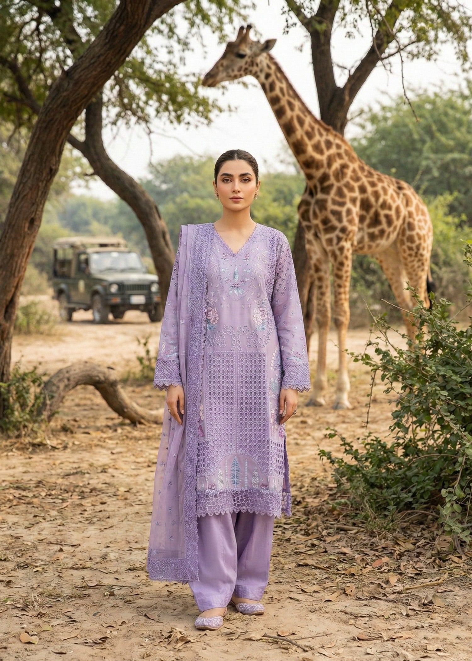 Pakistani Designer Purple Ash Embroidered Lawn Suit Online in KSA Riyadh Saudi Arabia Oman Bahrain Qatar