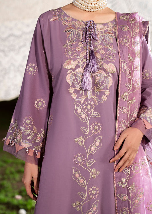 Pakistani Designer Purple Ash Lawn Salwar Kameez Online in KSA Riyadh Saudi Arabia Oman Bahrain Qatar