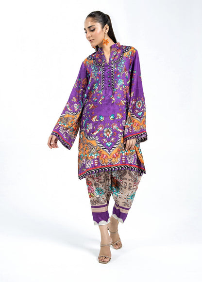 Pakistani Designer Purple Raw Silk Suit Online in KSA Riyadh Saudi Arabia Oman Bahrain Qatar