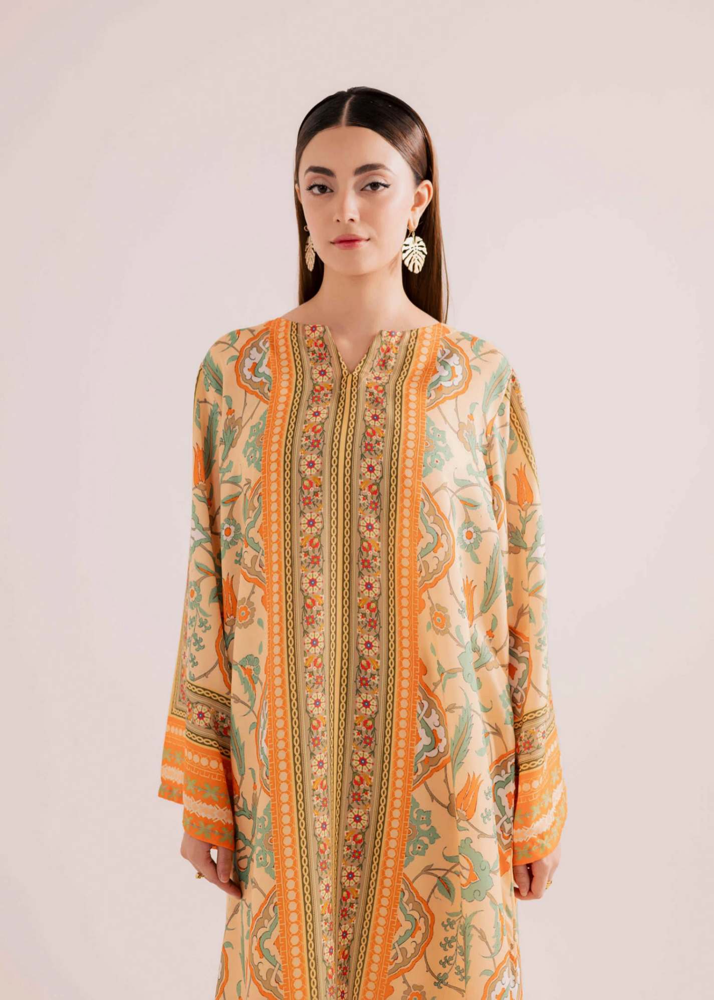 Pakistani Designer Raw Silk Kaftan for Women Online in KSA Riyadh Saudi Arabia Oman Bahrain Qatar