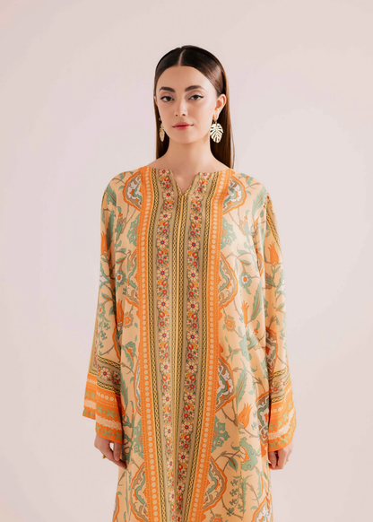 Pakistani Designer Raw Silk Kaftan for Women Online in KSA Riyadh Saudi Arabia Oman Bahrain Qatar