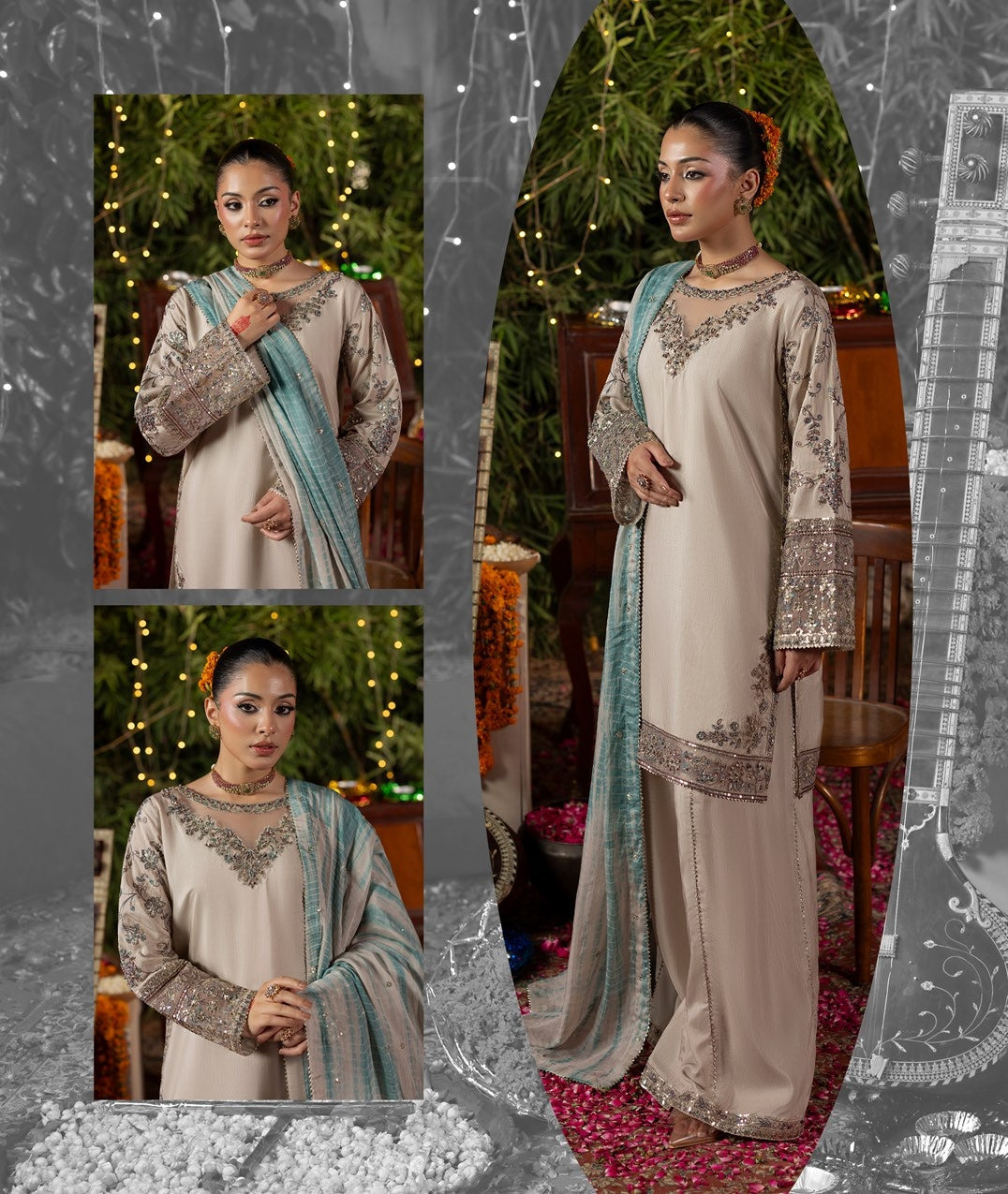 Pakistani Designer Raw Silk Suit Online in KSA Riyadh Saudi Arabia Oman Bahrain Qatar