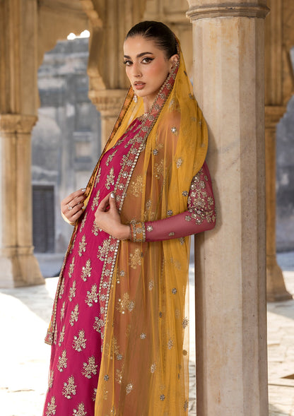 Pakistani Designer Red Net Embroidered Suit Online in KSA Riyadh Saudi Arabia Oman Bahrain Qatar