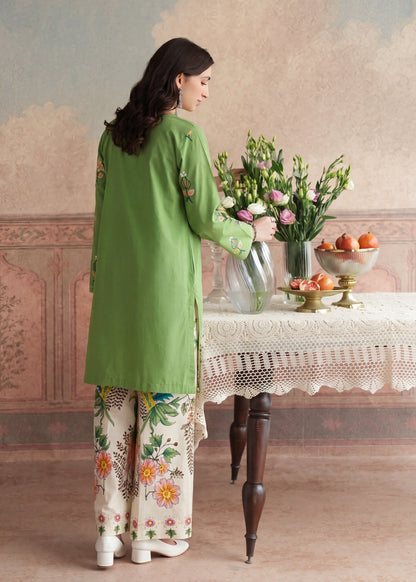 Pakistani Designer Sea Green Lawn Suit Online in KSA Riyadh Saudi Arabia Oman Bahrain Qatar