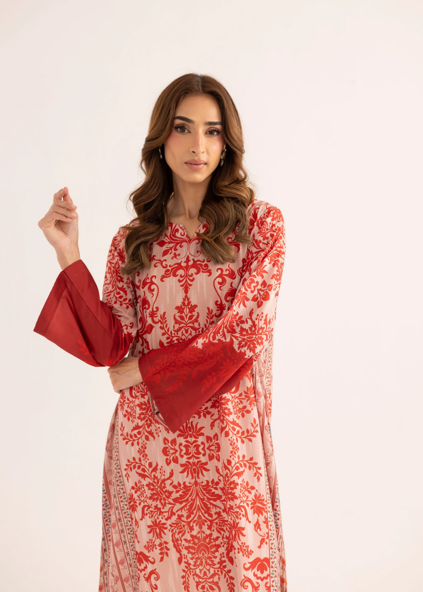 Pakistani Designer Silk Finish Lawn Kaftan Online in KSA Riyadh Saudi Arabia Oman Bahrain Qatar